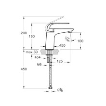 Смеситель для раковины Vitra Style X A40170EXP