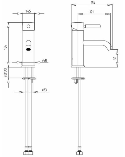 Смеситель для раковины Migliore Fortis 18662 Хром