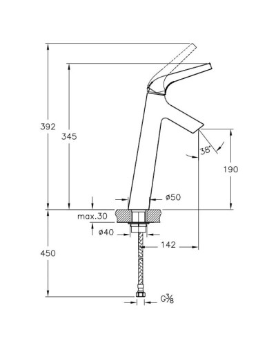 Смеситель для раковины Vitra Nest Trendy A42301EXP