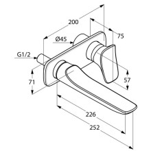 Смеситель для раковины Kludi Ambienta 532450575