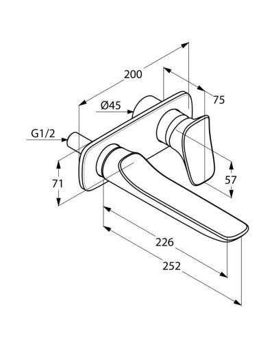 Смеситель для раковины Kludi Ambienta 532450575