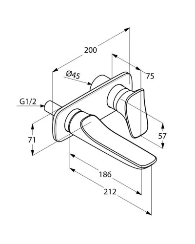 Смеситель для раковины Kludi Ambienta 532440575