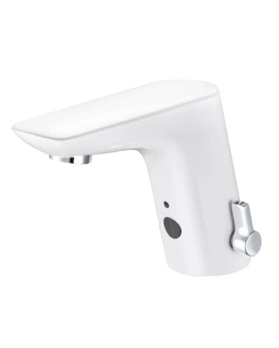 Электронный смеситель для раковины без донного клапана Kludi Balance White 5220091