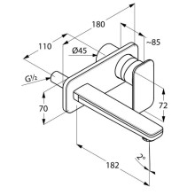 Смеситель для раковины Kludi E2 492440575