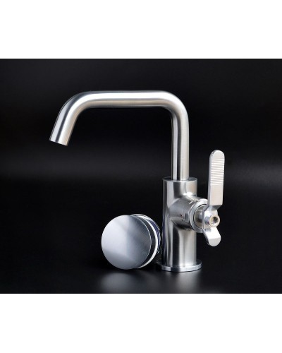 Смеситель для раковины Bronze de Luxe 1760'S 1178CC Хром матовый