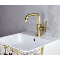 Смеситель для раковины Bronze de Luxe 1760'S 1178CG Золото матовое