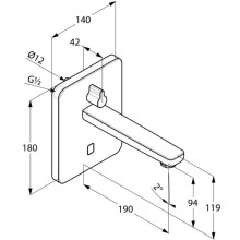 Смеситель для раковины электроннный Kludi Zenta 3850005
