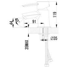Смеситель раковины Lemark Atlantiss LM3256C