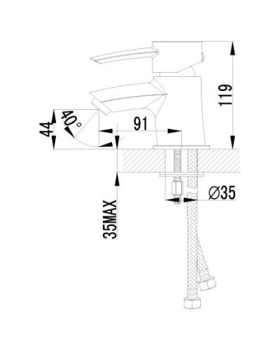 Смеситель раковины Lemark Atlantiss LM3256C