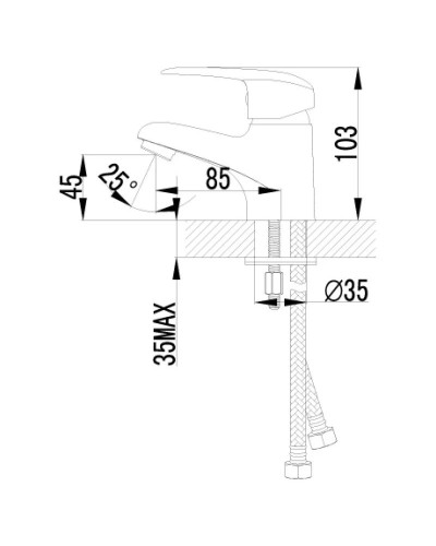 Смеситель для раковины Lemark Pramen LM3356C