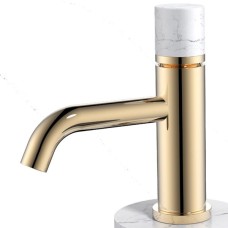 Смеситель для раковины Boheme Stick 121-G-MR-W Золото Белый