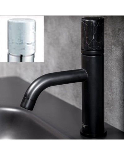 Смеситель для раковины Boheme Stick 121-B-MR-W Черный Белый