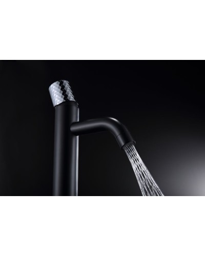 Смеситель для раковины Boheme Stick 122-BCR Черный Хром