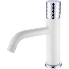 Смеситель для раковины Boheme Stick 121-WCR Белый Хром