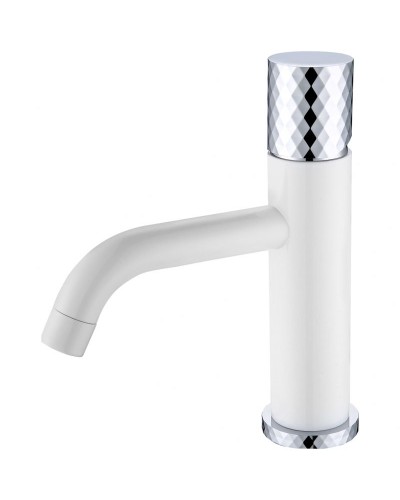 Смеситель для раковины Boheme Stick 121-WCR Белый Хром