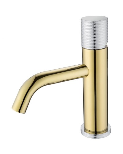 Смеситель для раковины Boheme Stick 121-GCR.2 Золото Хром