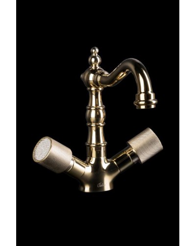 Смеситель для раковины Boheme Royal Cristal 292-Royal/CRST Золото