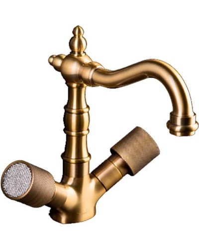 Смеситель для раковины Boheme Royal Cristal 312-Royal/CRST Бронза