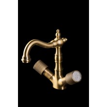 Смеситель для раковины Boheme Royal Cristal 312-Royal/CRST Бронза