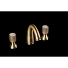 Смеситель для раковины Boheme Royal Cristal 317-Royal/CRST Бронза