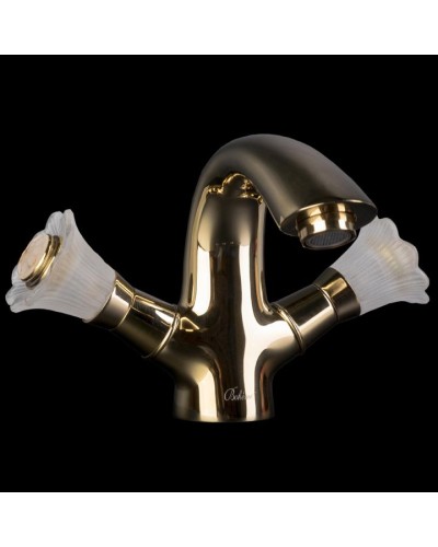 Смеситель для раковины Boheme Camelia 291 Золото