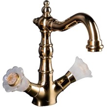 Смеситель для раковины Boheme Camelia 292 Золото