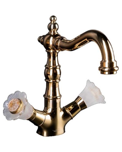 Смеситель для раковины Boheme Camelia 292 Золото