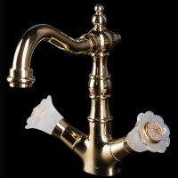 Смеситель для раковины Boheme Camelia 292 Золото