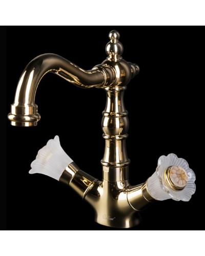 Смеситель для раковины Boheme Camelia 292 Золото