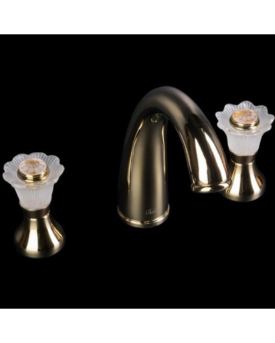 Смеситель для раковины Boheme Camelia 297 Золото