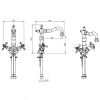 Смеситель для раковины Boheme Camelia 272 Хром