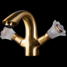 Смеситель для раковины Boheme Camelia 311 Бронза