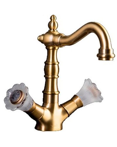 Смеситель для раковины Boheme Camelia 312 Бронза