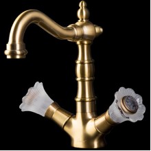 Смеситель для раковины Boheme Camelia 312 Бронза