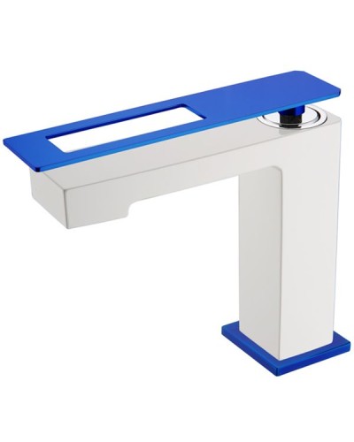 Смеситель для раковины Boheme Q 141-WUW Белый Синий