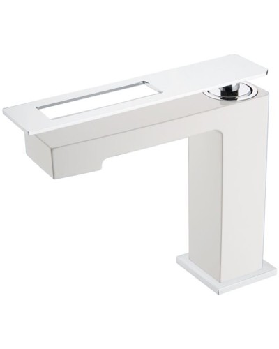 Смеситель для раковины Boheme Q 141-WCR Белый Хром