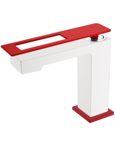 Смеситель для раковины Boheme Q 141-WR Белый Красный