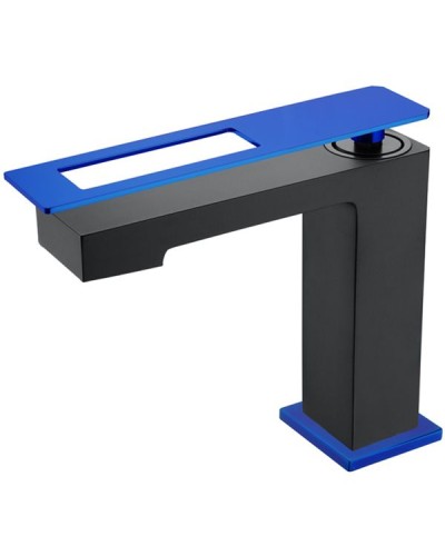 Смеситель для раковины Boheme Q 141-BUW Черный Синий