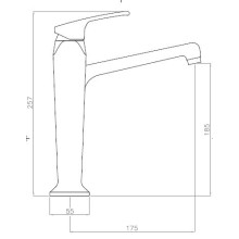 Смеситель для раковины Cezares Legend LEGEND-LSM2-A-03/24 Золото 24 карат