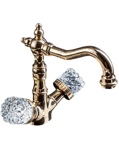 Смеситель для раковины Boheme Crystal 292-CRST Золото