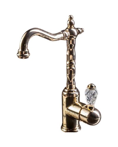 Смеситель для раковины Boheme Crystal 282-CRST Золото