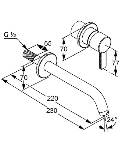 Смеситель для раковины Kludi Zenta 382450575 Хром