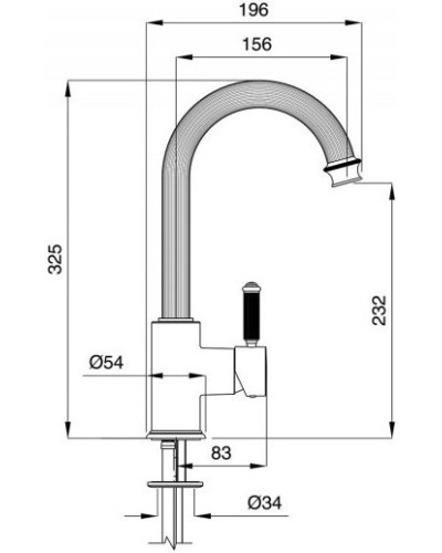 Смеситель для раковины Cezares Olimp OLIMP-LSM2-01-L Хром
