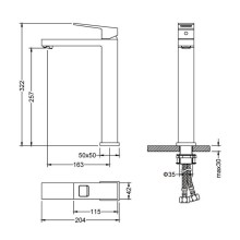 Смеситель для раковины Timo Briana 7111/00F Хром