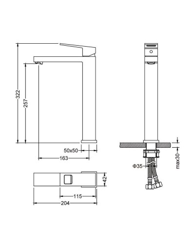 Смеситель для раковины Timo Briana 7111/00F Хром