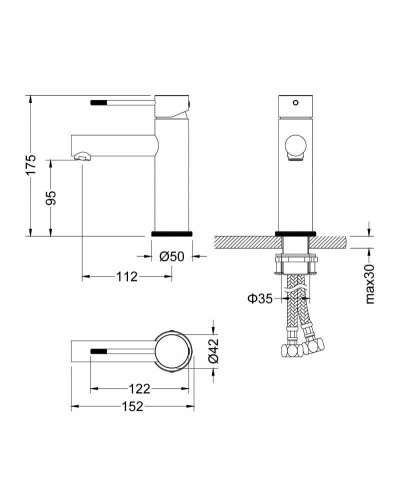 Смеситель для раковины Timo Saona 2361/00F Хром