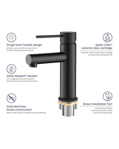 Смеситель для раковины Timo Saona 2361/03F Черный