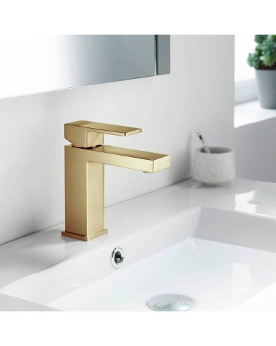 Смеситель для раковины Timo Selene 2061/17F Золото матовое