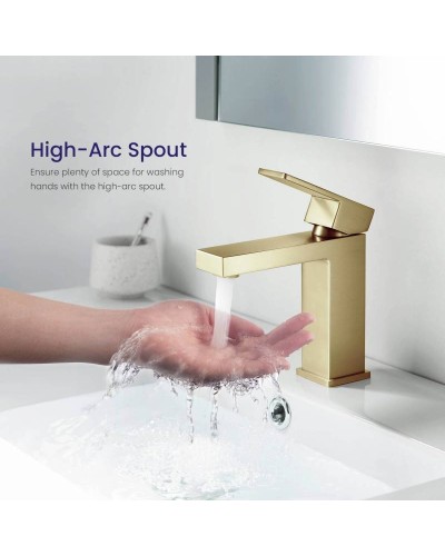 Смеситель для раковины Timo Selene 2061/17F Золото матовое