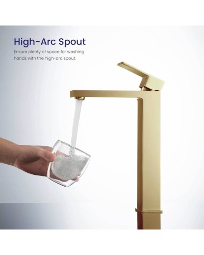 Смеситель для раковины Timo Selene 3011/17F Золото матовое